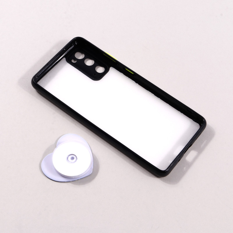 قاب فانتزی طرحدار محافظ لنزدار + پاپ سوکت قلبی Samsung Galaxy S20 FE