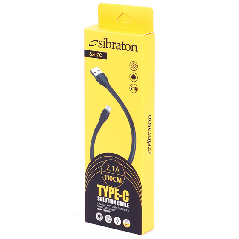 کابل تایپ سی Sibraton S207C 2.1A 1.1m