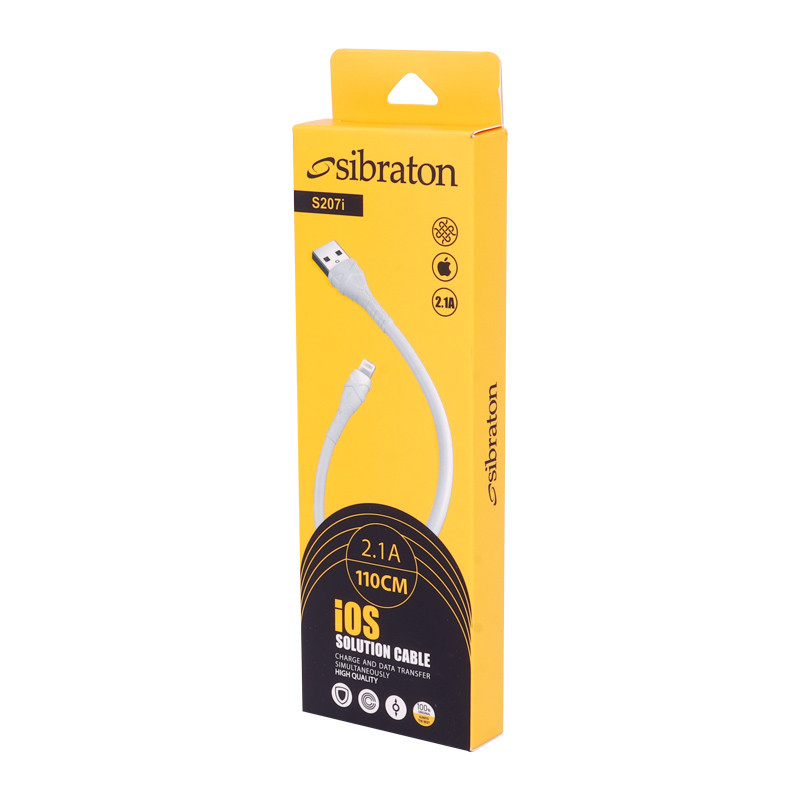 کابل آیفونی Sibraton S207i 2.1A 1.1m