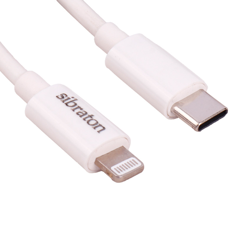 کابل تبدیل Sibraton S280i Type-C to Lightning 3A 1.1m + کابل هدیه