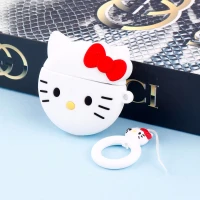 محافظ AirPods 3 سیلیکونی کیتی سفید