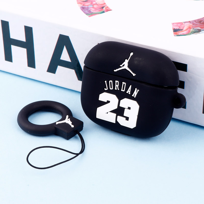 محافظ AirPods 3 سیلیکونی Jordan مشکی