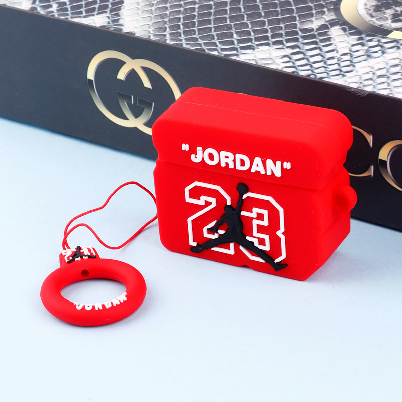 محافظ AirPods 3 سیلیکونی Jordan چمدانی قرمز