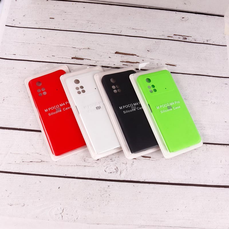 قاب سیلیکونی اصلی زیربسته شیائومی Poco M4 Pro 4G محافظ لنزدار