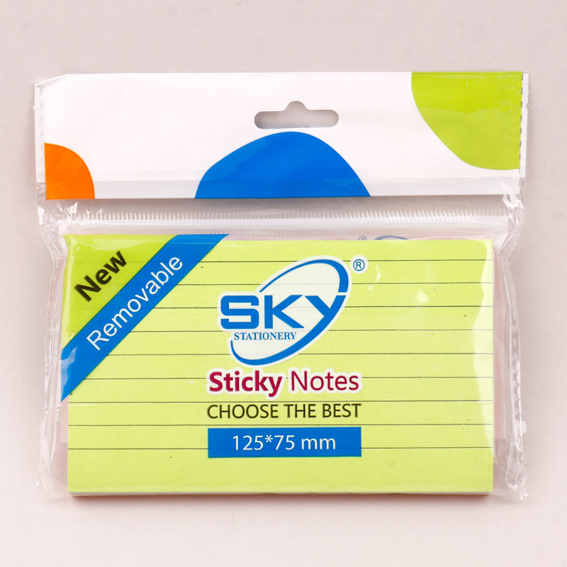 کاغذ یادداشت چسب دار Sky Stationery 7.5*12.5cm بسته 100 برگی