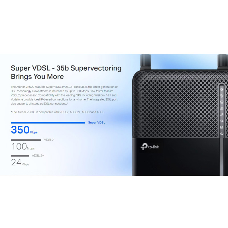 مودم روتر ADSL2+ / VDSL تی پی لینک Archer VR600
