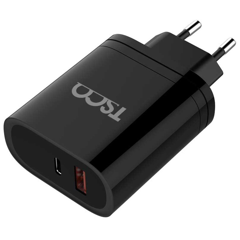شارژر دیواری فست شارژ TSCO TTC 66 2Port QC3.0 PD 3A 38W Type-C + کابل تبدیل تایپ سی