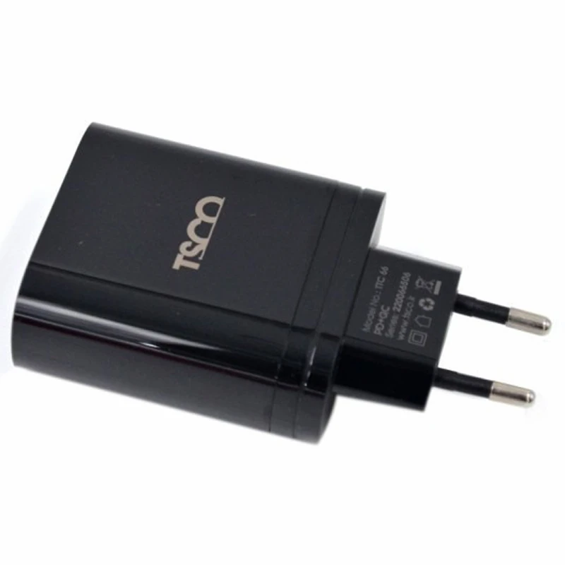 شارژر دیواری 38 وات تسکو TTC 66 QC3.0 PD 3A + کابل تبدیل تایپ سی