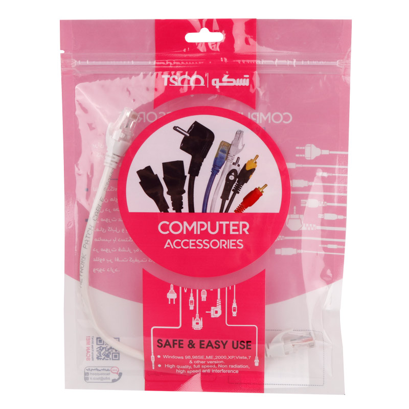 کابل شبکه TSCO UTP TNC603 Cat6 30cm