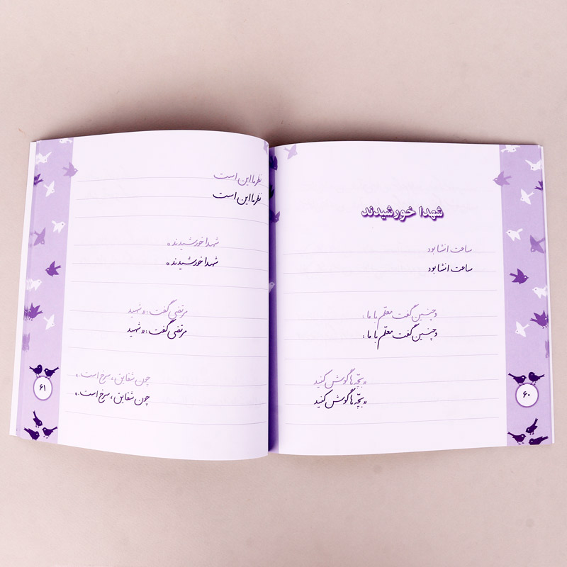 کتاب آموزش خط تحریری زیبا بنویسیم فارسی ششم دبستان استاد تبریزی انتشارات قدیانی