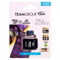 رم میکرو 256 گیگ تیم گروپ TeamGroup Elite A1 V30 U3 C10 100MB/s + خشاب