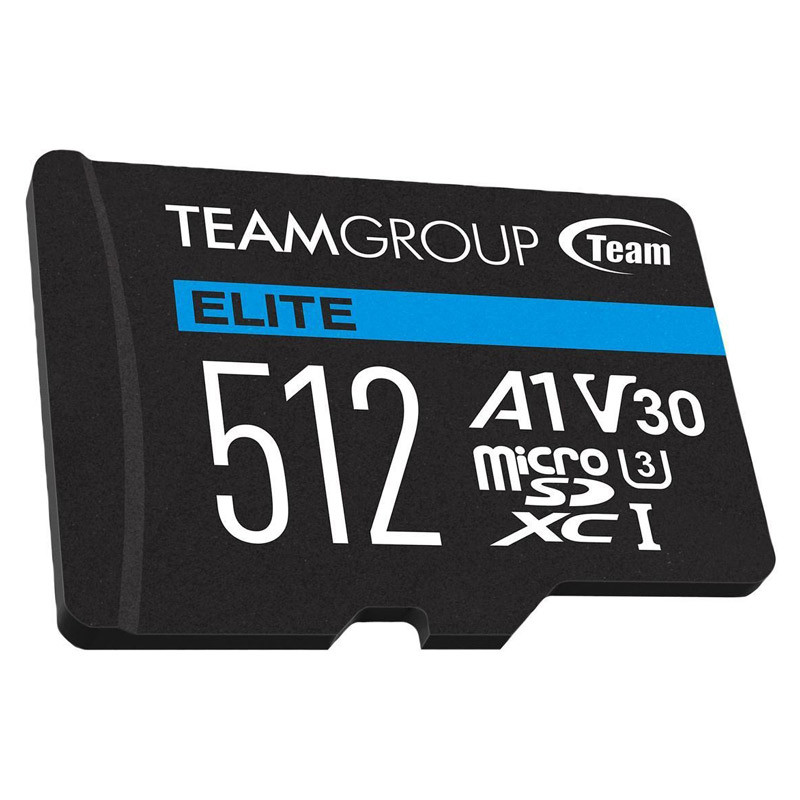 رم میکرو 512 گیگ تیم گروپ TeamGroup Elite A1 V30 U3 C10 100MB/s + خشاب