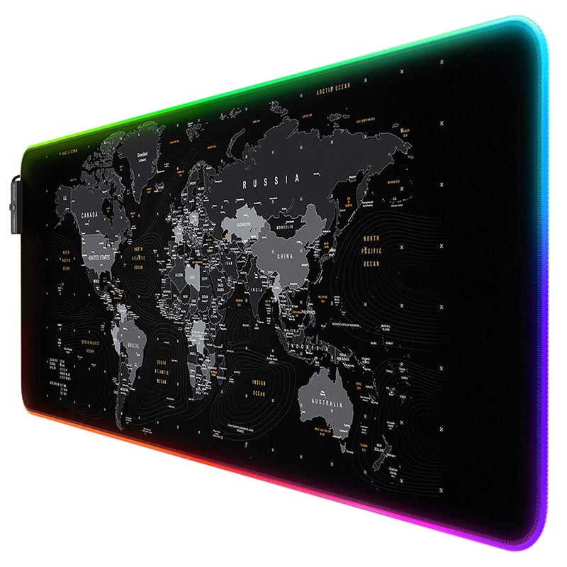 پد موس گیمینگ Titanwolf Global Lighting 60*120cm طرح Map