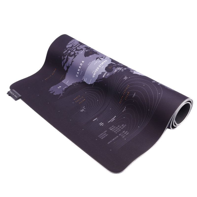 پد موس گیمینگ Titanwolf Global Lighting 60*120cm طرح Map