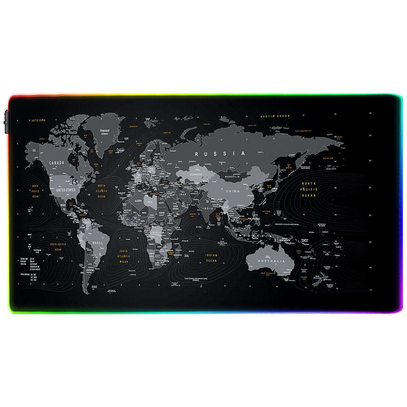 پد موس گیمینگ Titanwolf Global Lighting 60*120cm طرح Map