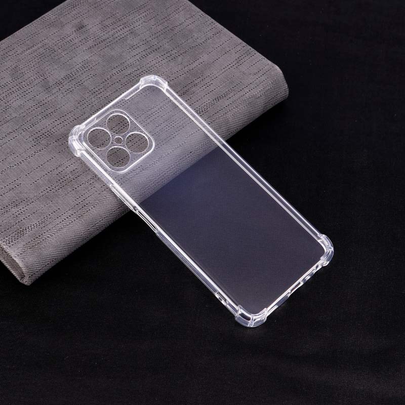 قاب ژله ای ضربه گیر بی رنگ محافظ لنزدار Honor X8 4G