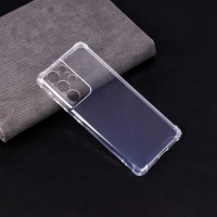 قاب ژله ای ضربه گیر بی رنگ محافظ لنزدار Samsung Galaxy S21 Ultra