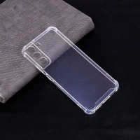 قاب ژله ای ضربه گیر بی رنگ محافظ لنزدار Samsung Galaxy S22 Plus