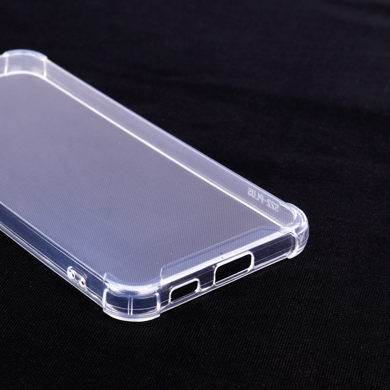 قاب ژله ای ضربه گیر بی رنگ محافظ لنزدار Samsung Galaxy S22 Plus
