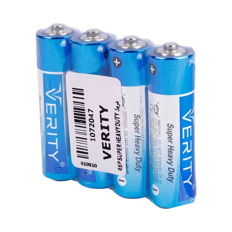 باتری چهارتایی قلمی وریتی Super Heavy Duty R6P شرینک