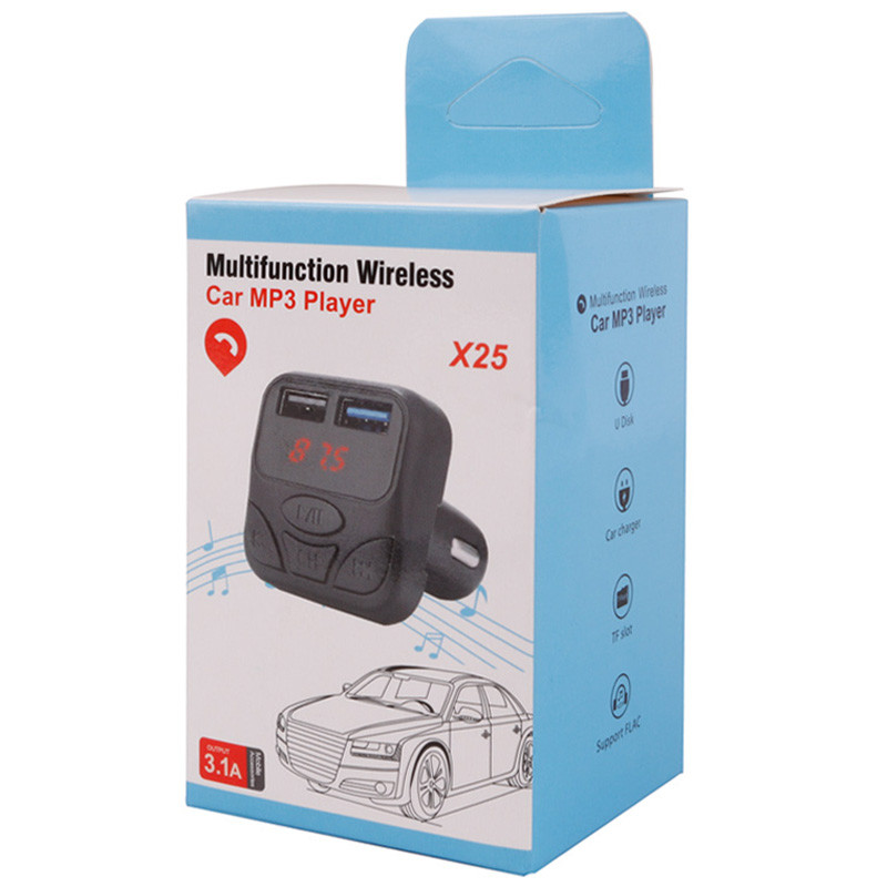 شارژر فندکی + FM Player بلوتوثی X25