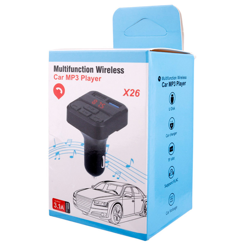 شارژر فندکی + FM Player بلوتوثی X26