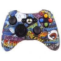 روکش دسته بازی Xbox 360 طرح اسکلت گرافیکی