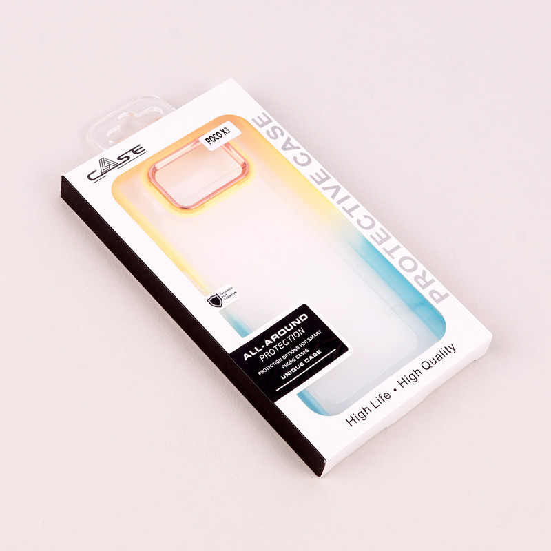 قاب PC شفاف متال ایرون دو رنگ Xiaomi Poco X3