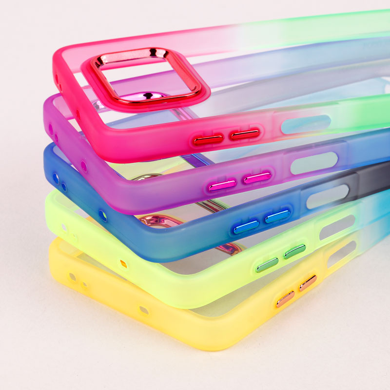 قاب PC شفاف متال ایرون دو رنگ Xiaomi Poco X3