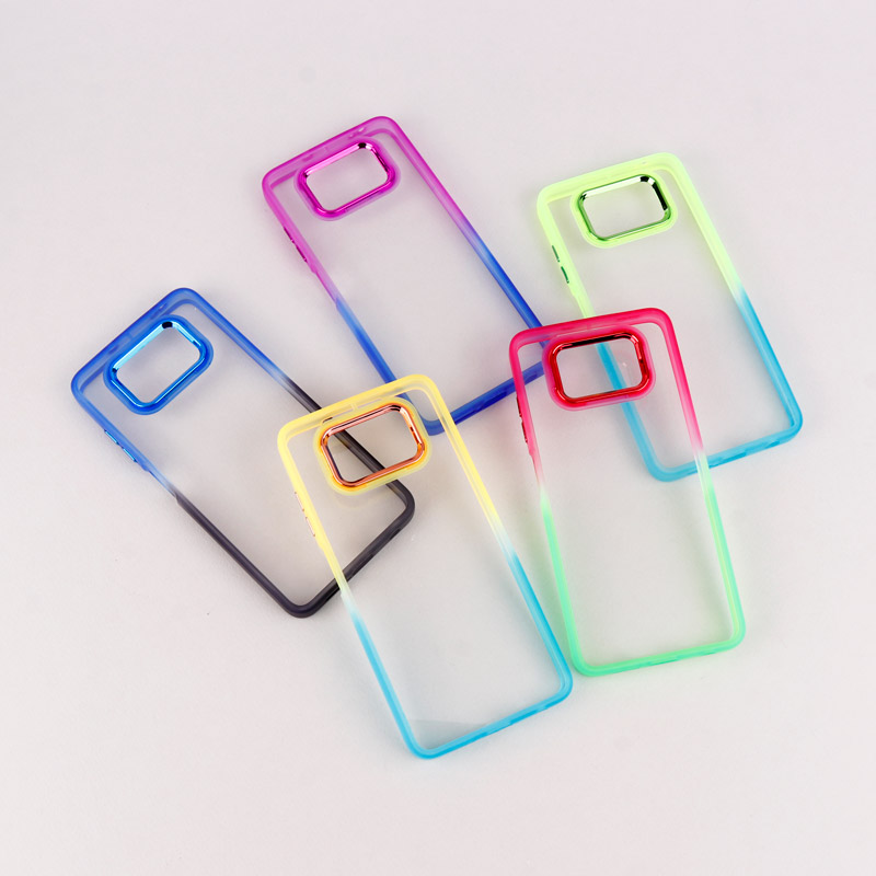 قاب PC شفاف متال ایرون دو رنگ Xiaomi Poco X3