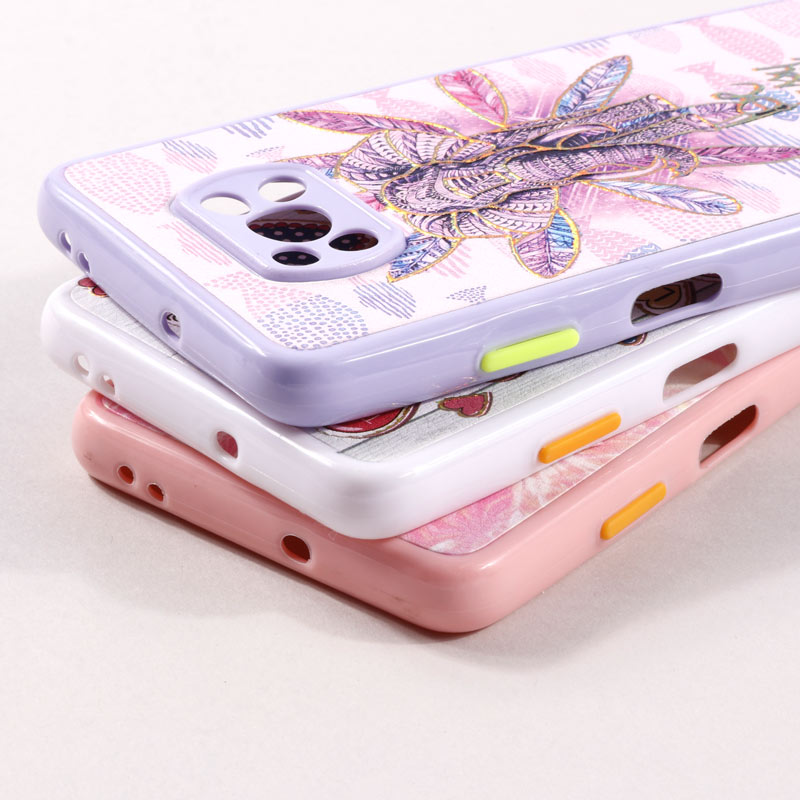 قاب فانتزی طرحدار محافظ لنزدار + پاپ سوکت قلبی Xiaomi Poco X3 Pro