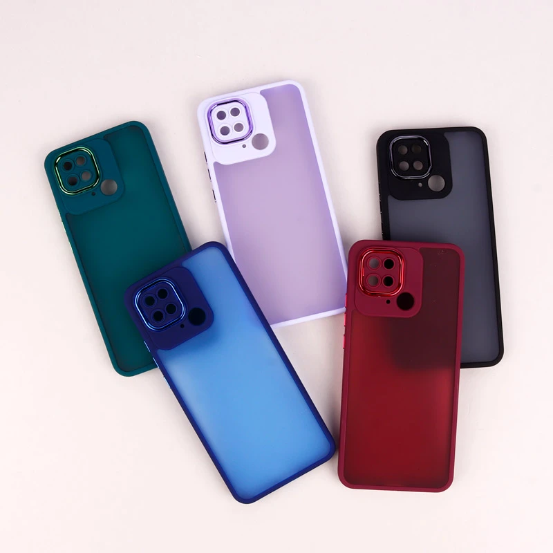 قاب PC شیائومی Redmi 10c متال ایرون پشت مات محافظ لنزدار