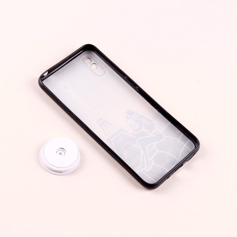 قاب فانتزی طرحدار دخترانه محافظ لنزدار + پاپ سوکت Xiaomi Redmi 9A سری R