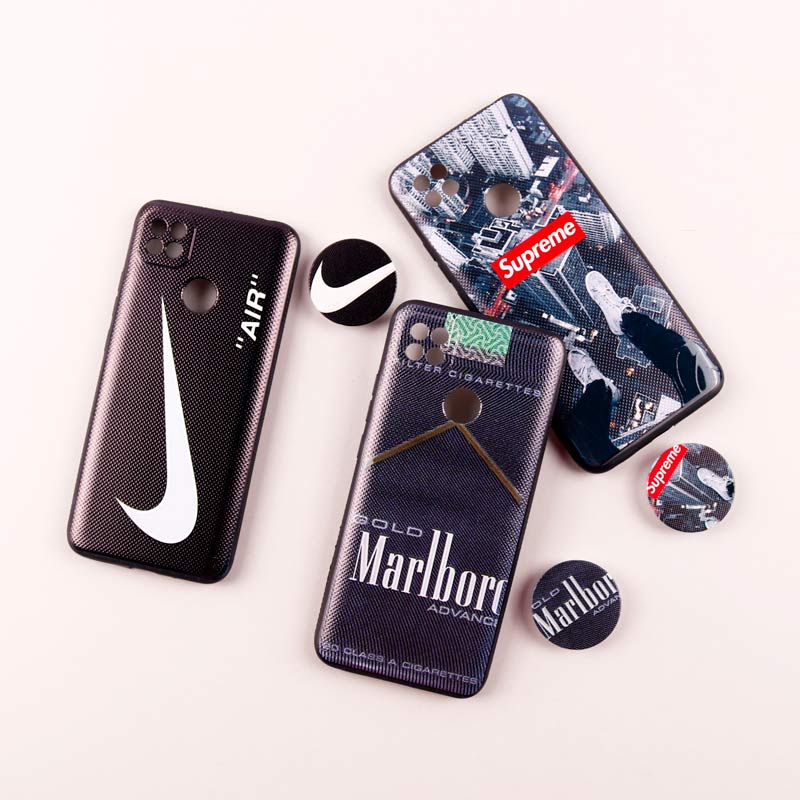 قاب فانتزی طرحدار پسرانه محافظ لنزدار + پاپ سوکت Xiaomi Redmi 9C سری R