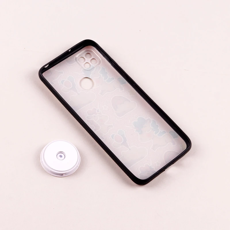 قاب فانتزی طرحدار دخترانه محافظ لنزدار + پاپ سوکت Xiaomi Redmi 9C سری R