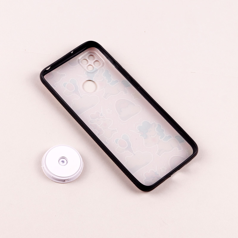 قاب فانتزی طرحدار دخترانه محافظ لنزدار + پاپ سوکت Xiaomi Redmi 9C سری R