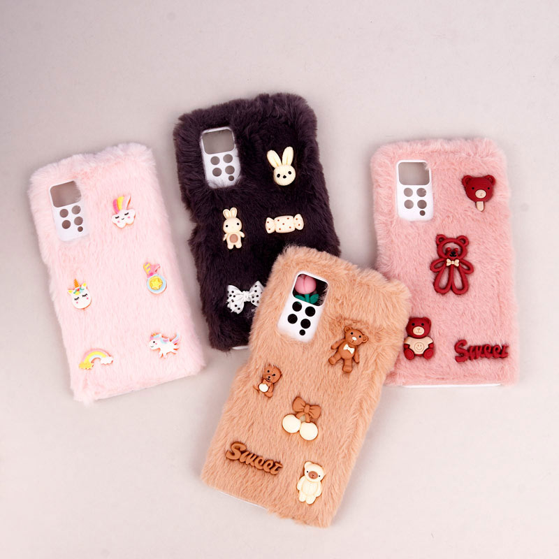 قاب فانتزی عروسکی پشمالو محافظ لنزدار Xiaomi Redmi Note 11 Pro