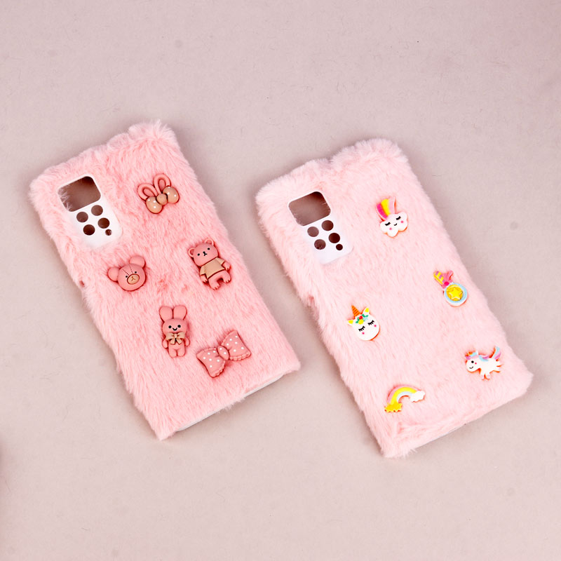 قاب فانتزی عروسکی پشمالو محافظ لنزدار Xiaomi Redmi Note 11 Pro