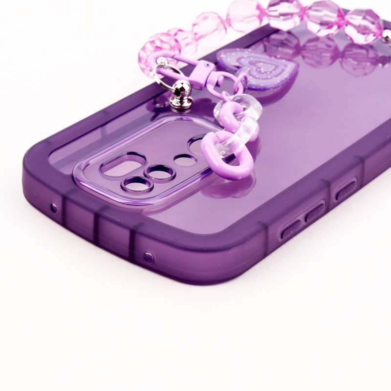 قاب فانتزی محافظ لنزدار + بند آویز سنگی Xiaomi Redmi Note 8 Pro