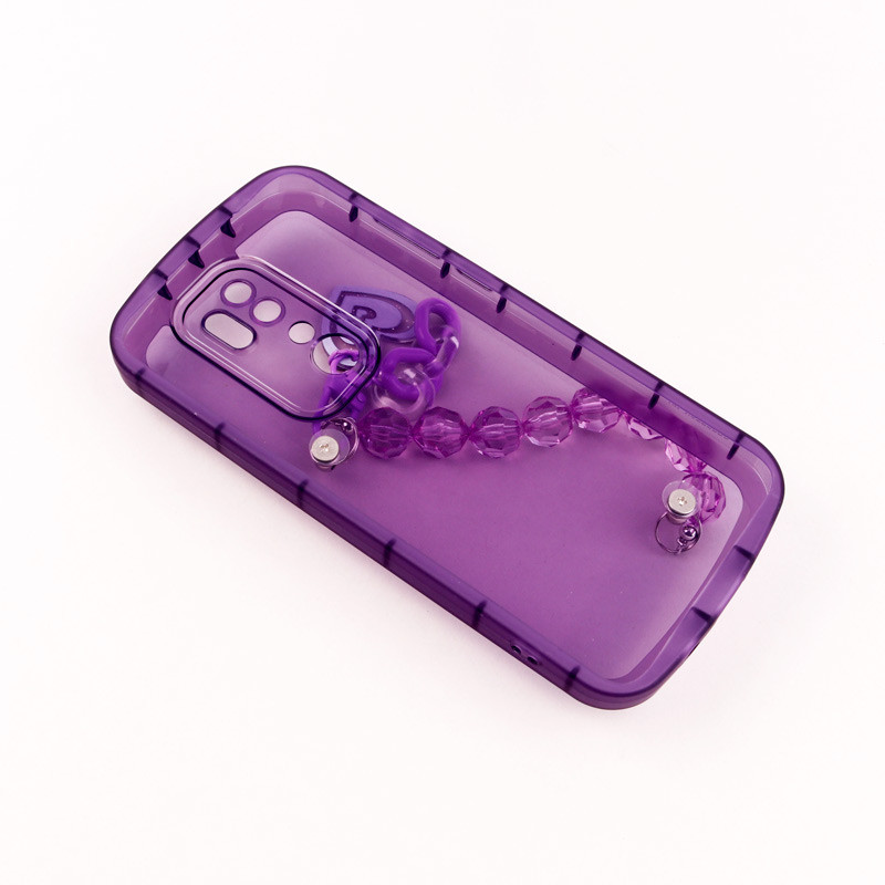 قاب فانتزی محافظ لنزدار + بند آویز سنگی Xiaomi Redmi Note 8 Pro