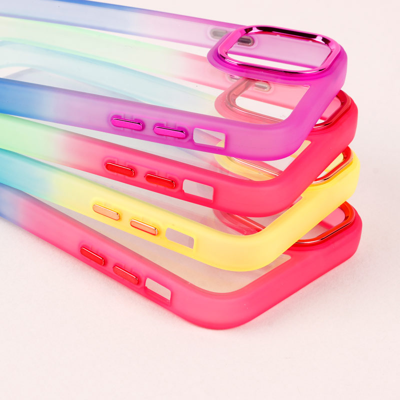 قاب PC شفاف متال ایرون دو رنگ iPhone 11