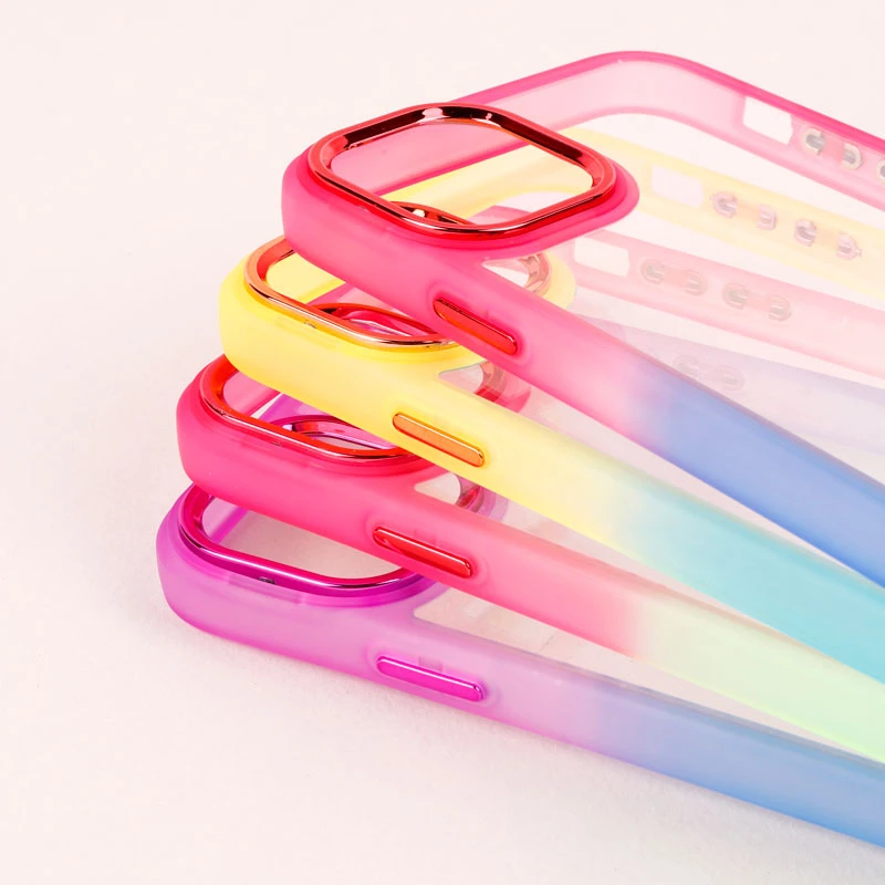 قاب PC شفاف متال ایرون دو رنگ iPhone 11 Pro Max