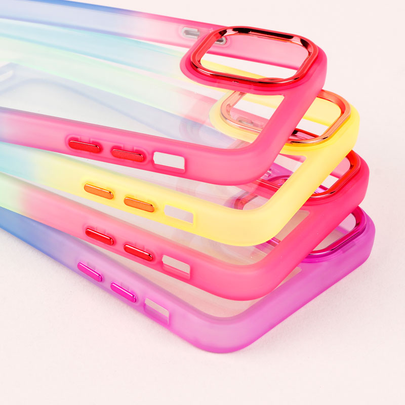 قاب PC شفاف متال ایرون دو رنگ iPhone 11 Pro Max