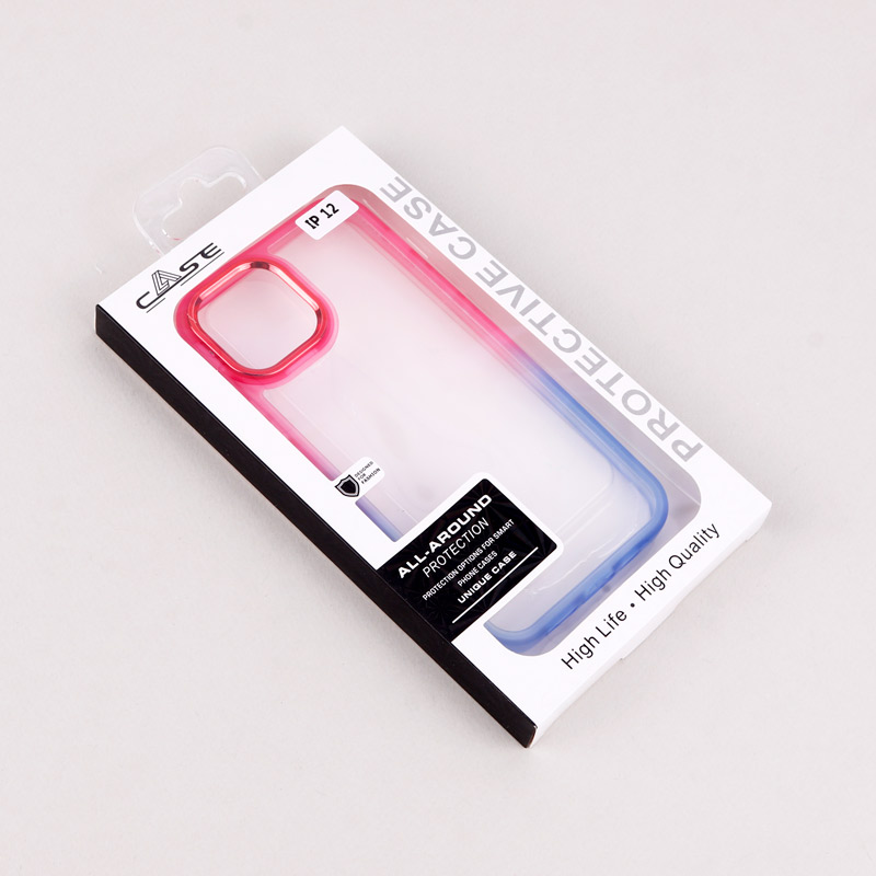 قاب PC شفاف متال ایرون دو رنگ iPhone 12