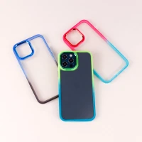 قاب PC شفاف متال ایرون دو رنگ iPhone 12 Pro Max