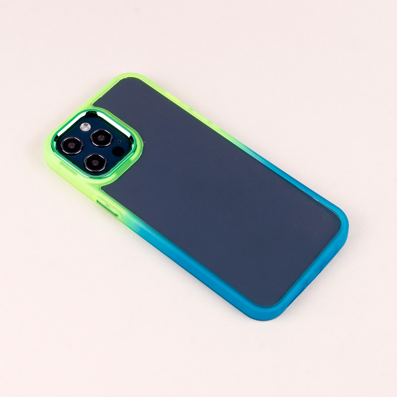 قاب PC شفاف متال ایرون دو رنگ iPhone 12 Pro Max