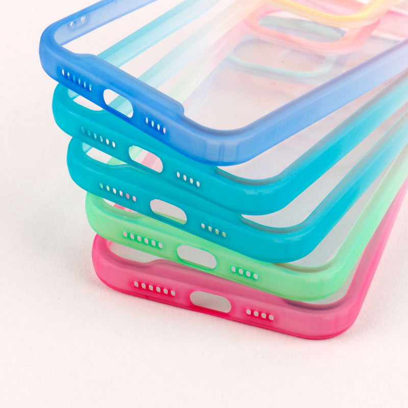 قاب PC شفاف دو رنگ + بند آویز iPhone 12 Pro Max