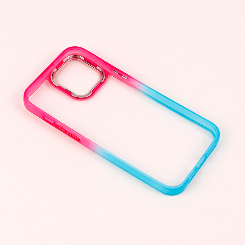 قاب PC شفاف متال ایرون دو رنگ iPhone 12 Pro Max