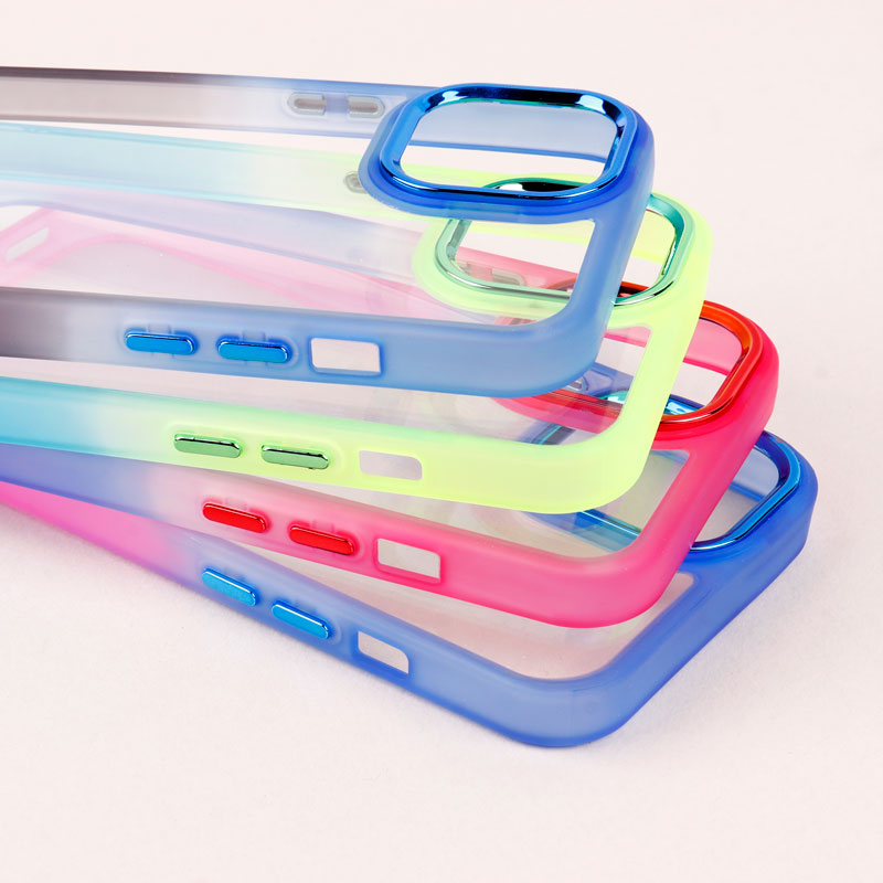 قاب PC شفاف متال ایرون دو رنگ iPhone 13