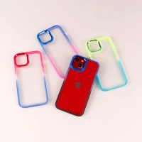قاب PC شفاف متال ایرون دو رنگ iPhone 13